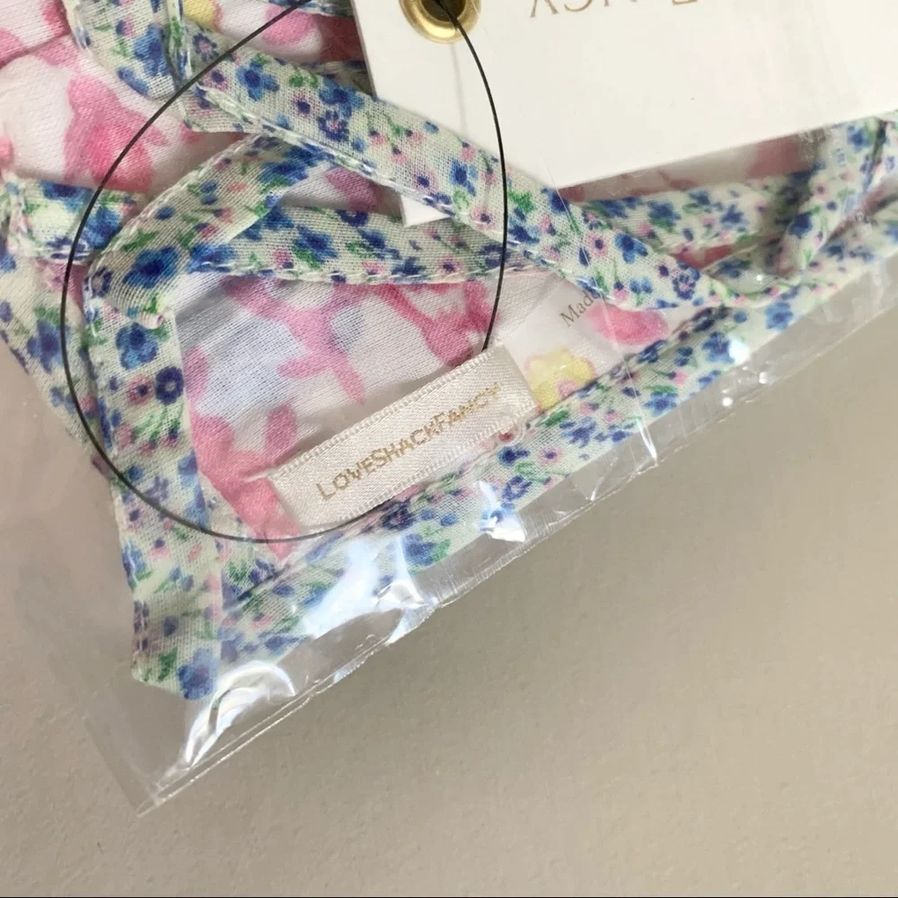 LoveShackFancy embroidered face mask ditsy floral